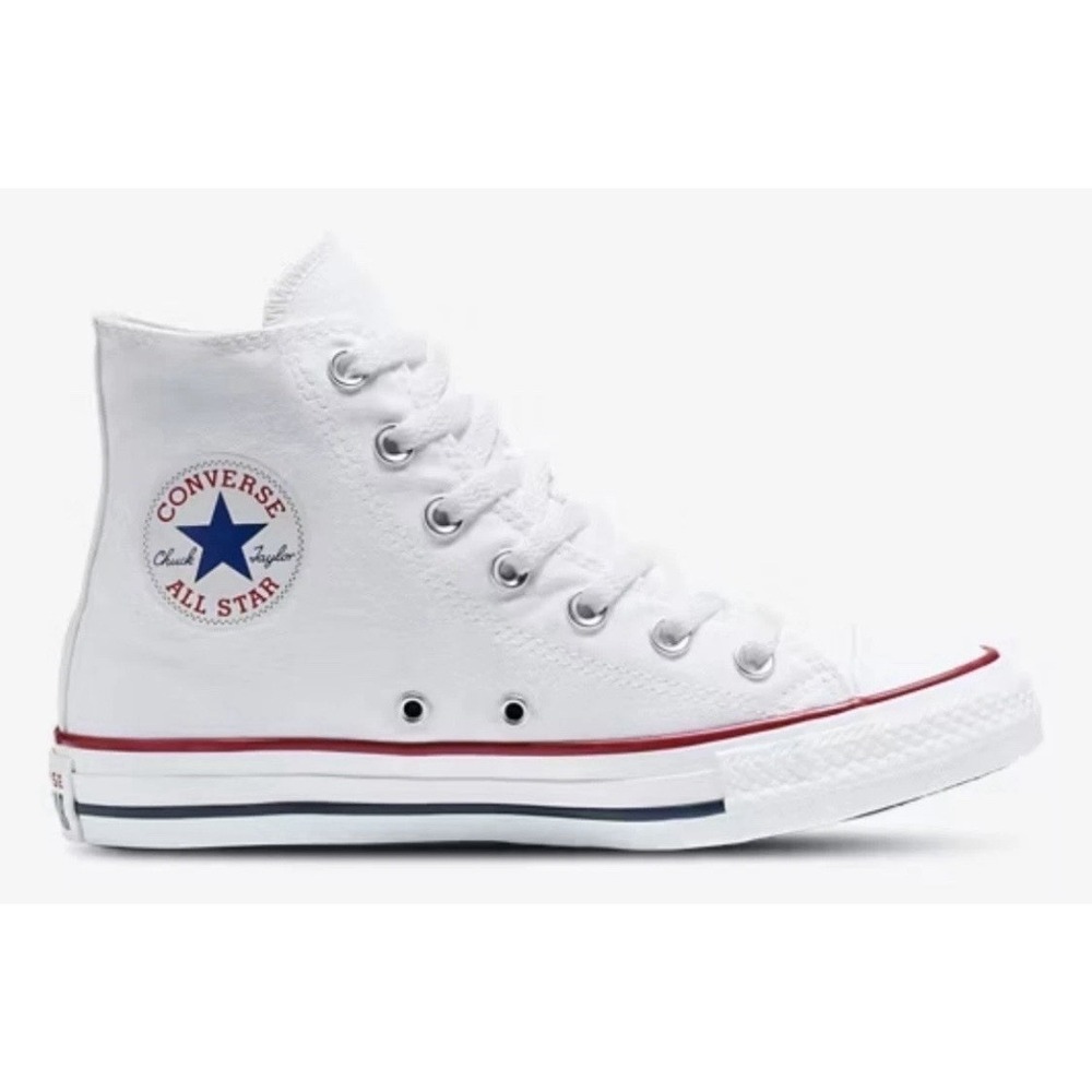 Converse All Star High Top Sneakers Optical White Size Men's 7 Women's 9